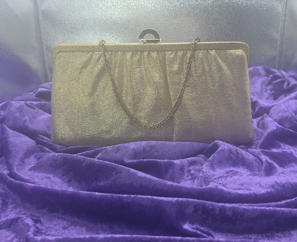 Chic Gold Evening Clutch